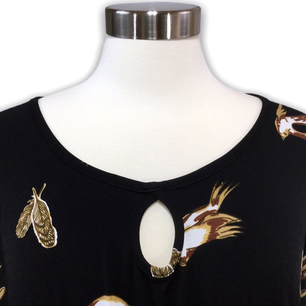 Yoek Amsterdam Bird & Feather Print Tunic - Picture 4 of 10